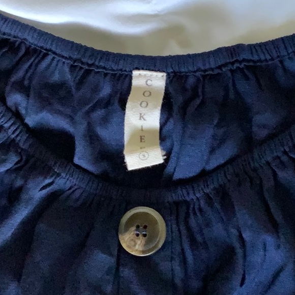 Casual Navy Linen Mini Dress - Picture 4 of 4